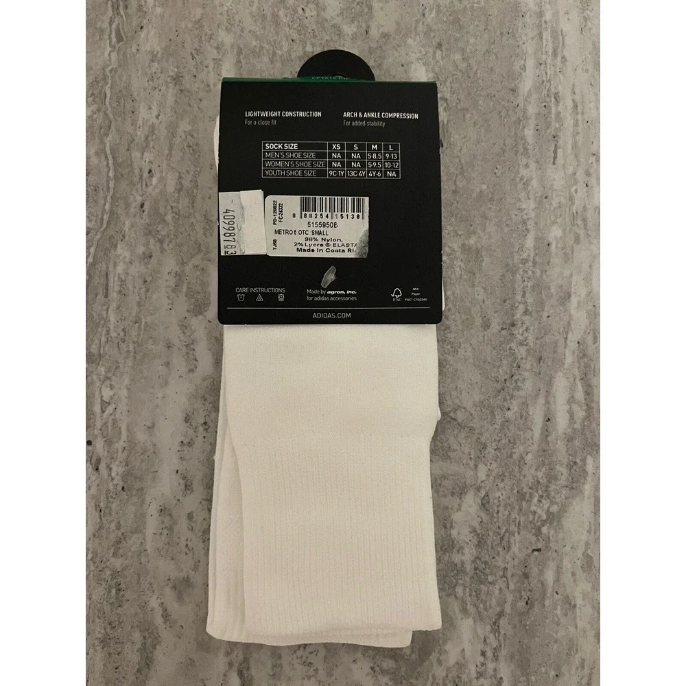 Unisex Size Medium 13C-‎ 4Y Adidas Metro Soccer Socks Lot of 3 over The Calf